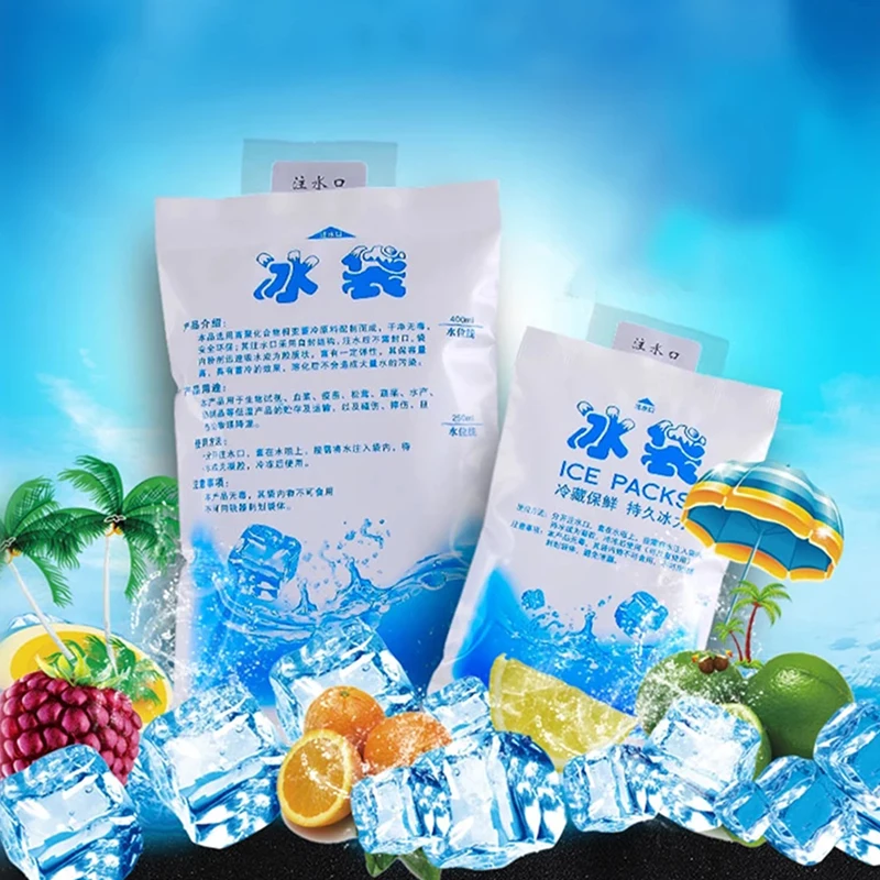 

Reusable Gel Ice Pack Insulated Dry Cold Ice Pack Gel Cooling Bag Food Fresh