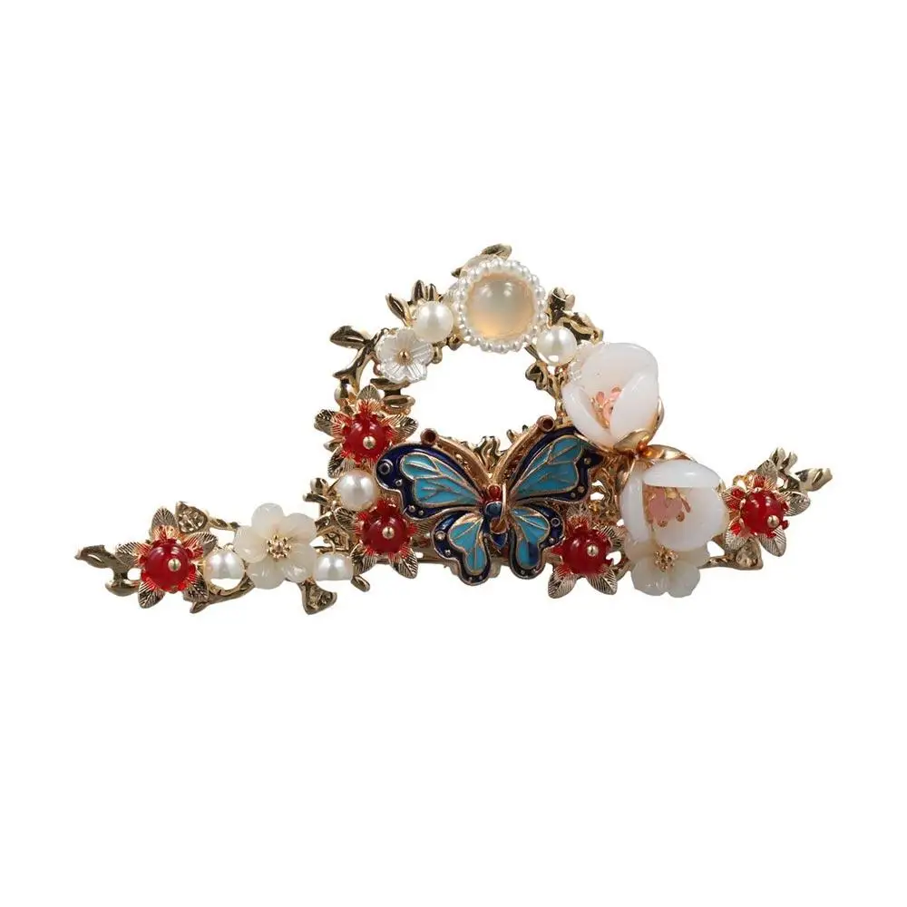 Изысканный цветок в китайском стиле набор заколок для волос серьги с кисточками