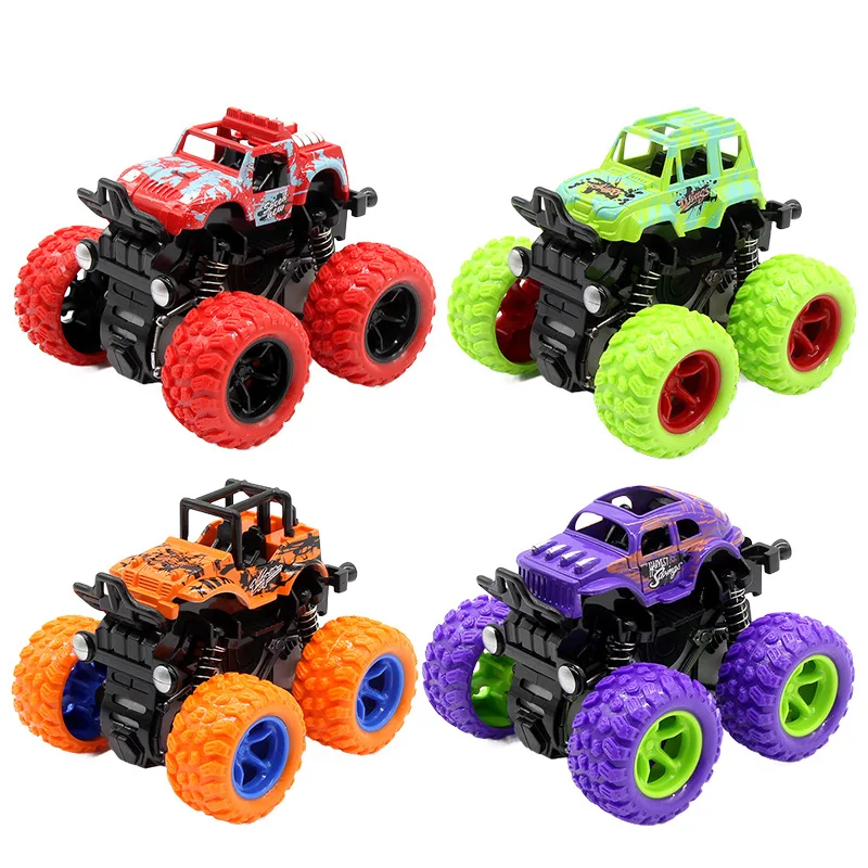 

Kids Mini Inertial Off-Road Vehicle Pullback Children Toy Car Plastic Friction Stunt Car Juguetes Carro Toys For Boys