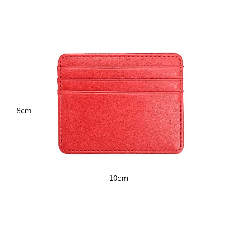 2023 New PU Leather Card Case Credit Card Holder Wallet Storage Bag Passport Holder Men and Women Universal Wallet