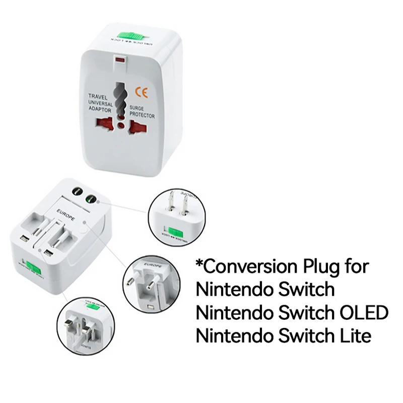 Не штекер для преобразования бренда Nintendo Switch OLED Lite совместимый с различными