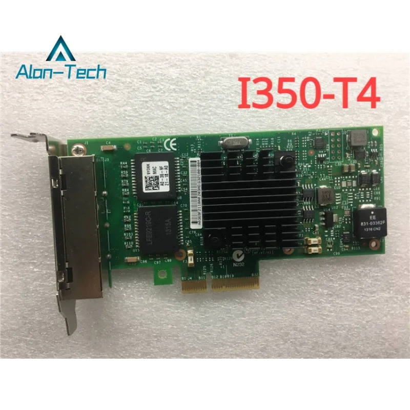 

Для I-ntel I350-T4 DELL 0THGMP 0X8DHT 09YD6K 0T34F4 четырехпортовая гигабитная сетевая карта б/у 90% Новинка