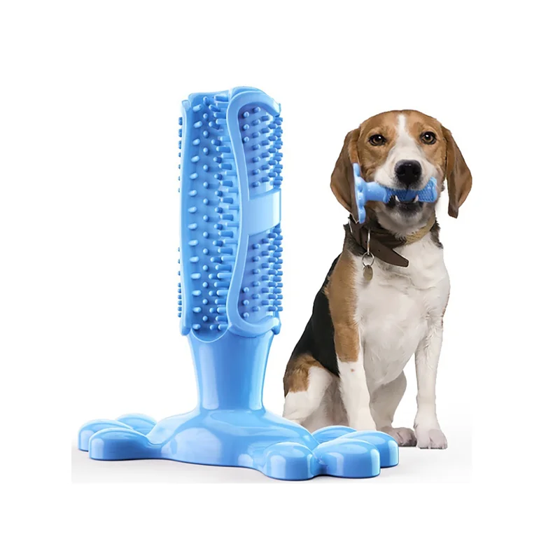 

Резиновые жевательные игрушки для собак зубная щетка для собак игрушка для чистки зубов Жевательная палочка для собак товары для собак щен...