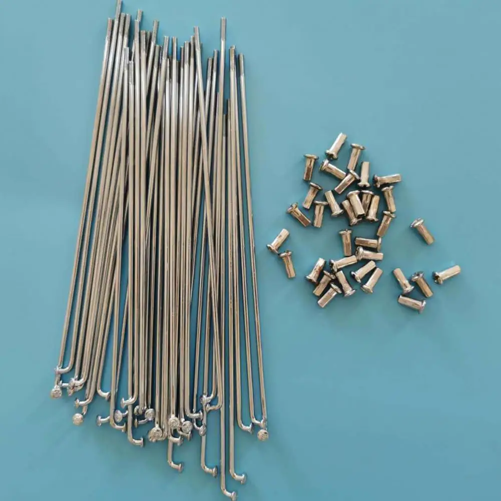 

36Pcs Bicycle Spokes Waterproof Cycle Steel Spokes 2.5mm Bike Wheel Tire Steel Spokes