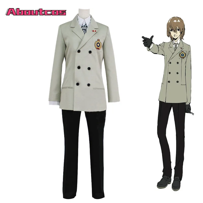 

Aboutcos Persona 5 P5 Game Goro Akechi School Uniform Suit Halloween Costume For Women Men Cosplay Costume Outfit