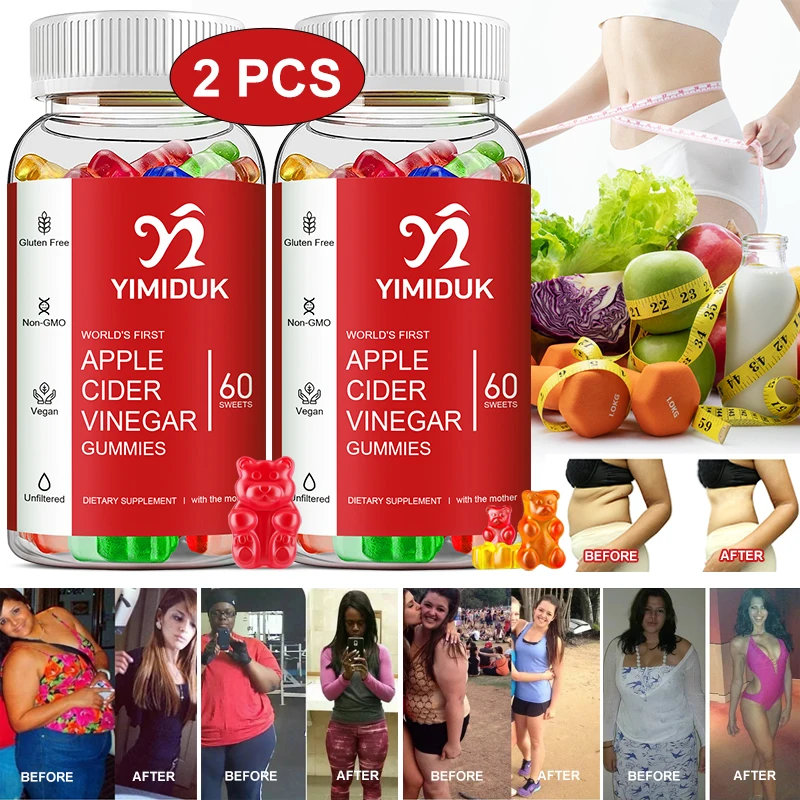 

Натуральный органический яблочный уксус, жевательные жевательки, витамины, поддержка Детокс, очищение и пищеварение, повышение энергии и з...