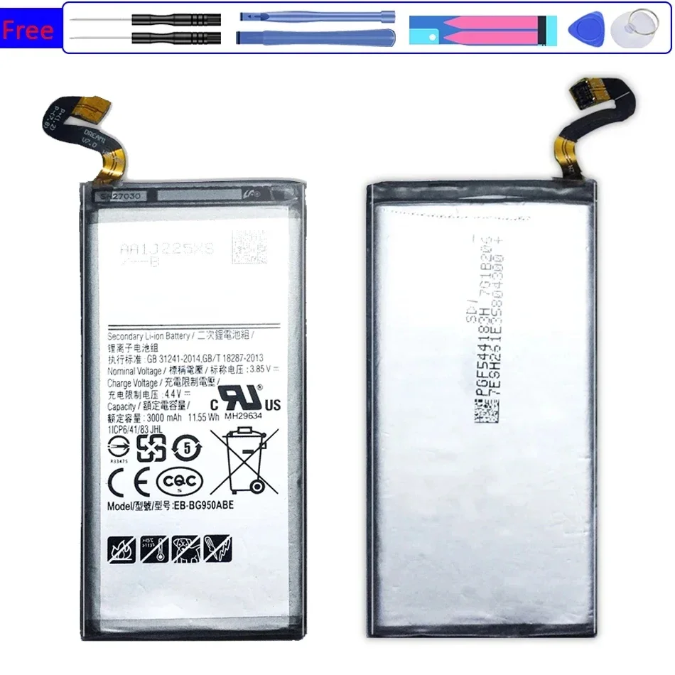 EB-BG950ABE EB-BG950ABA 3000 мАч Аккумулятор для Samsung Galaxy S8 Plus SM-G9508 G950T G950U G950V G950F G950A G9500 G950 Batterij