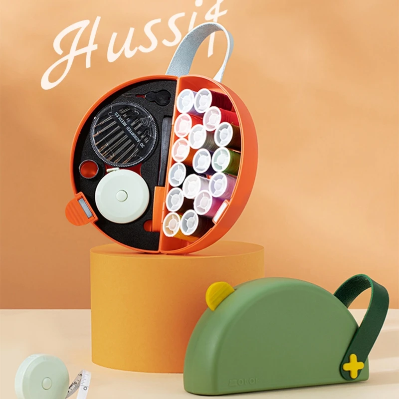 

Multifunctional Sewing Tools Kit with Scissors Thimble Thread Needle Tape Measure Kit Great Gift for Mother Grandmother