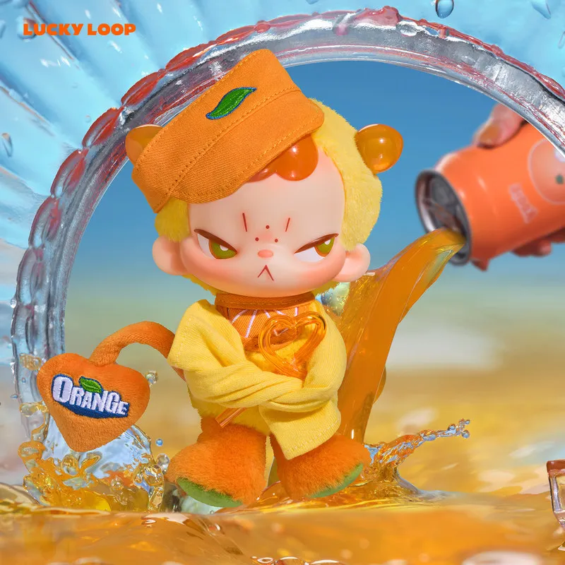 Фото Плюшевый брелок Lucky Loop Kooie Cool Blind Box в виде виниловой фигурки Orange Soda, декоративное украшение, украшение для стола, подарок для коллекционеров №3