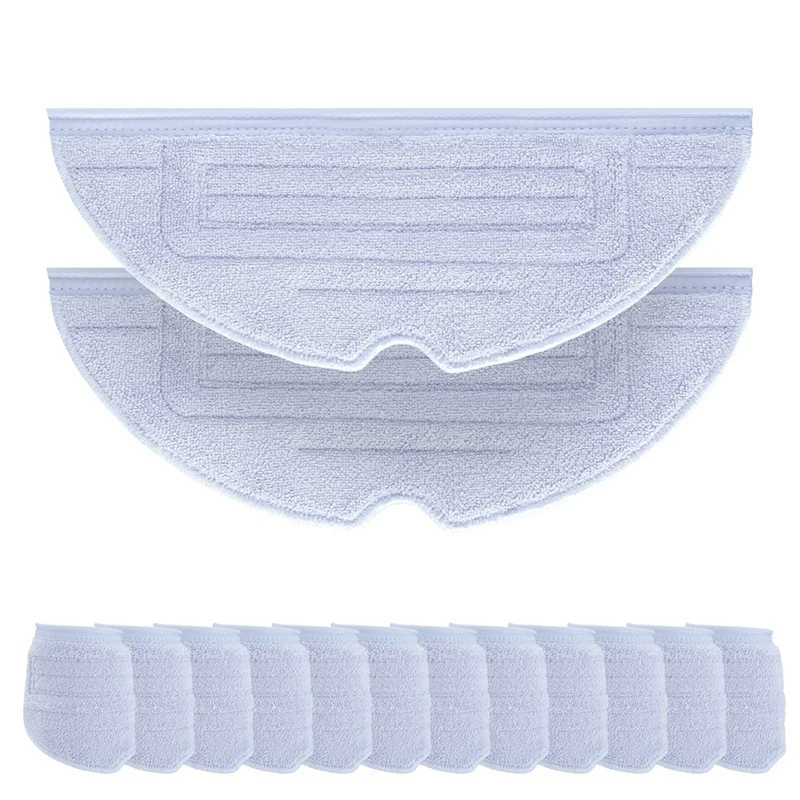 

12Pcs Mop Cloth Pad For Roborock S7 T7S T7plus G10 Robot Vacuum Microfiber Vibrarise Mopping Pad Replacement Accessory