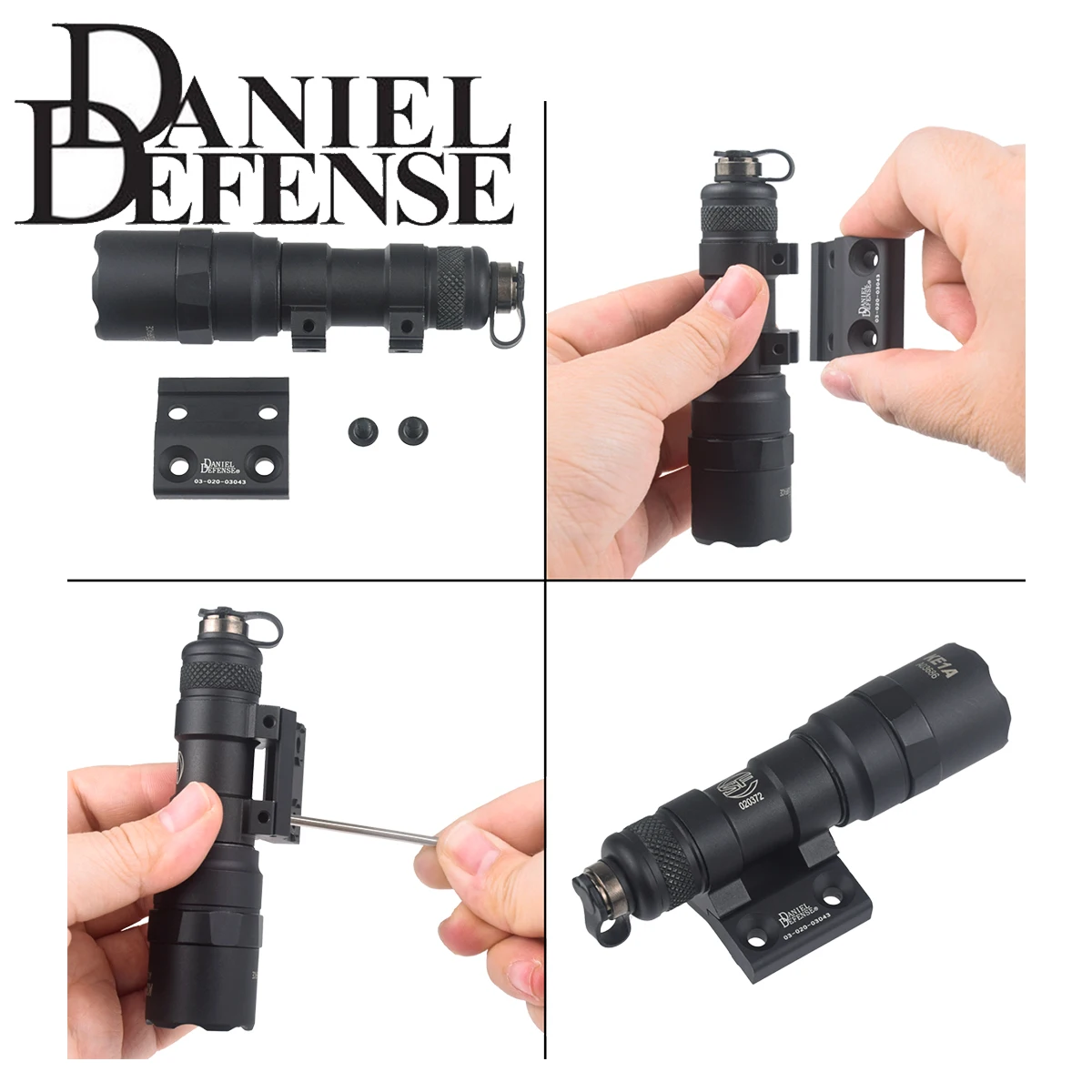 Фото Боковое крепление Scout Light DANIEL DEFENSE Keymod M-LOK Rail для SureFire M300 M600, базовое крепление для фонарика, аксессуары для охоты №3