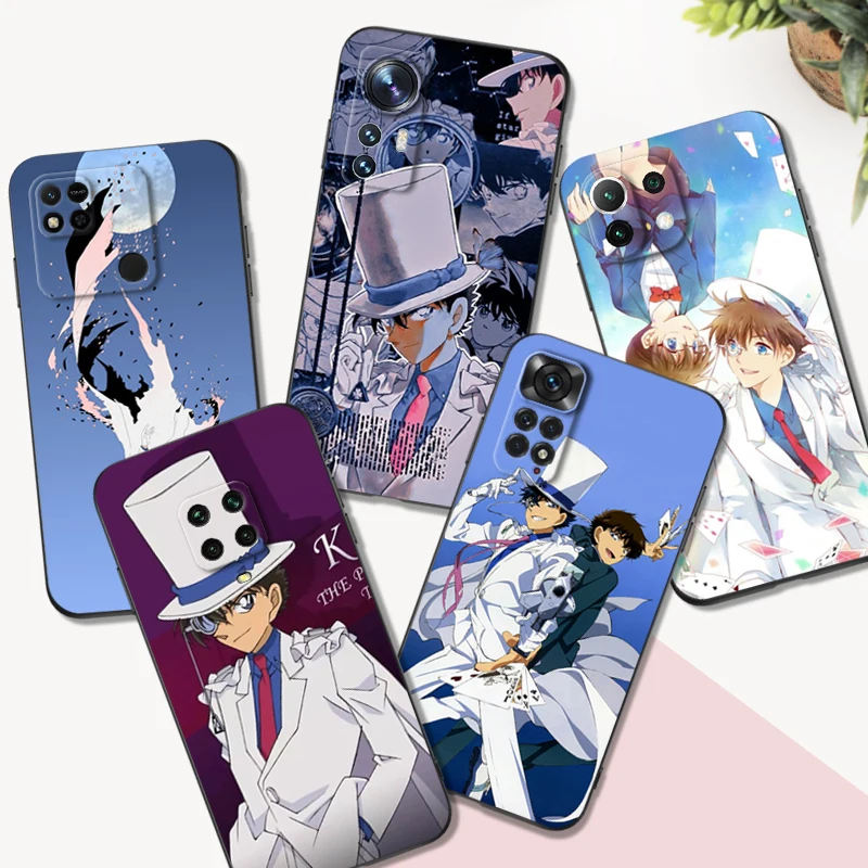 Черный чехол из ТПУ Для Xiaomi mi 12 lite pro S X 11lite NE 11i 11T Pro Redmi 10 10A 10C 4G 5G Kaito Kid