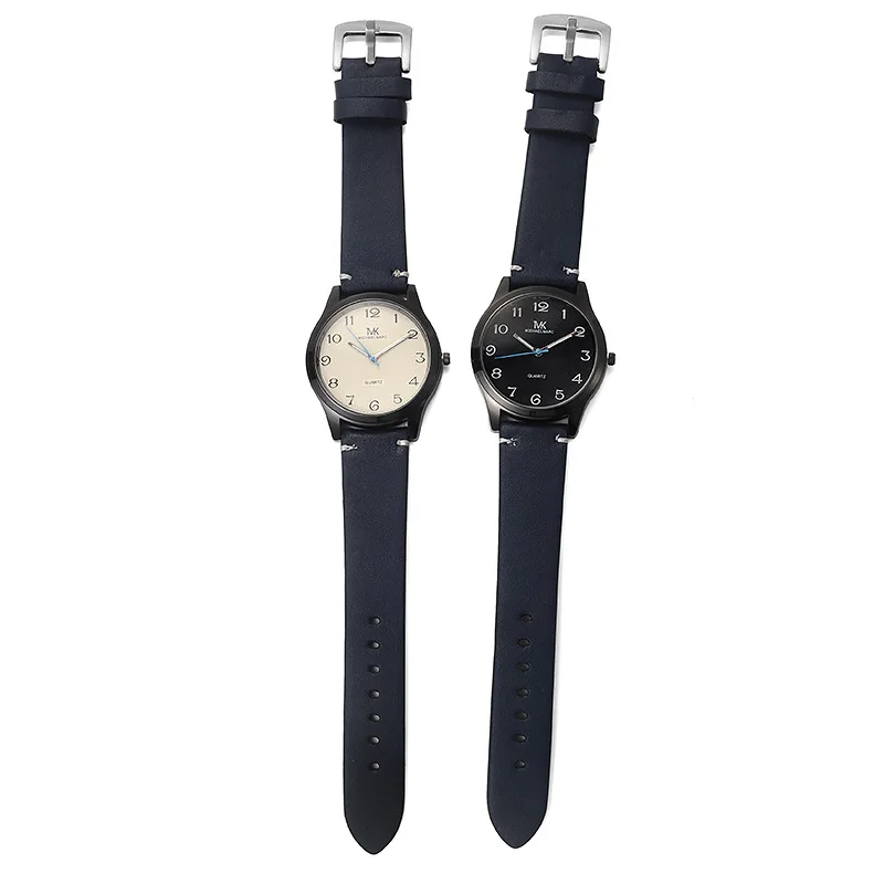 Women Watch TVK Frosted Digital Blue Needle Quartz WristWatch Fashion Ladies Leather Belt Stitching Watch Clock for Women Chasy