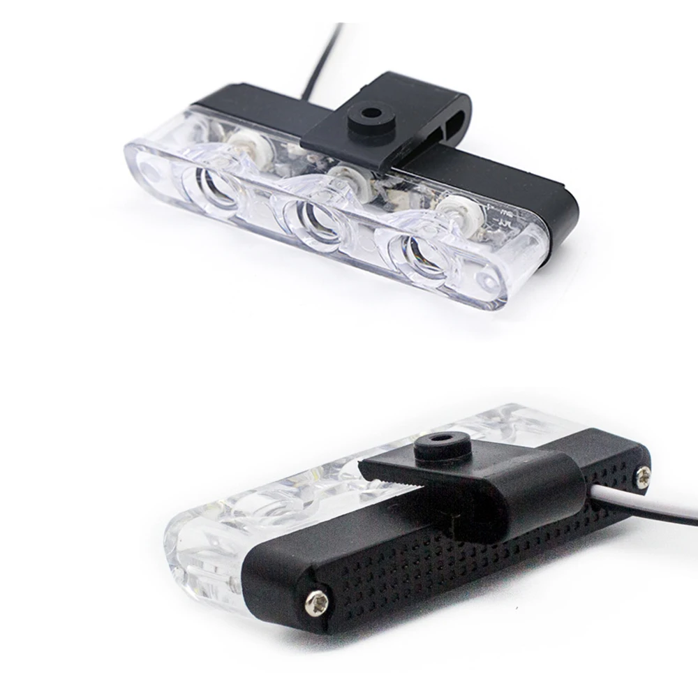 Фото 3LED Автомобильная решетка Стробоскоп Светодиодная мини-решетка желтая вспышка Дневные ходовые огни Полицейская аварийная сигнальная лампа №4