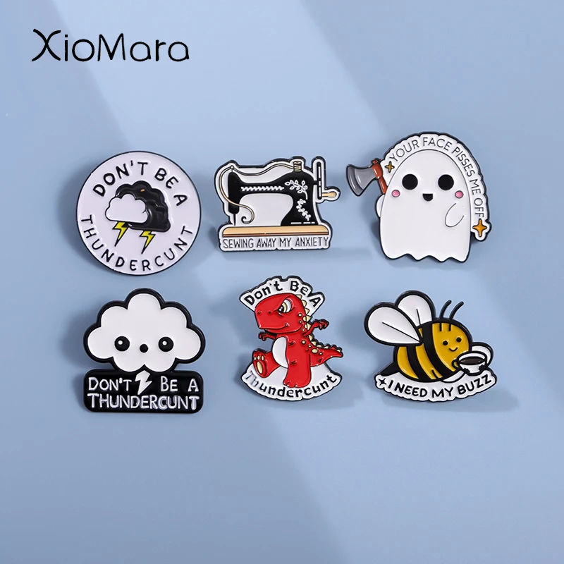 Швейные эмалевые булавки с надписью MY anxite