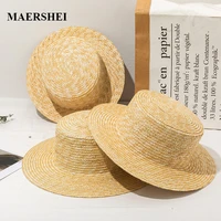 2022 new fashion straw hat outdoor leisure sun hat summer beach hat ladies wild hats straw hat for women