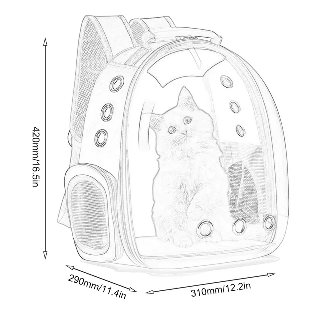 Рюкзак-переноска для собак передняя сумка домашних животных маленьких и средних