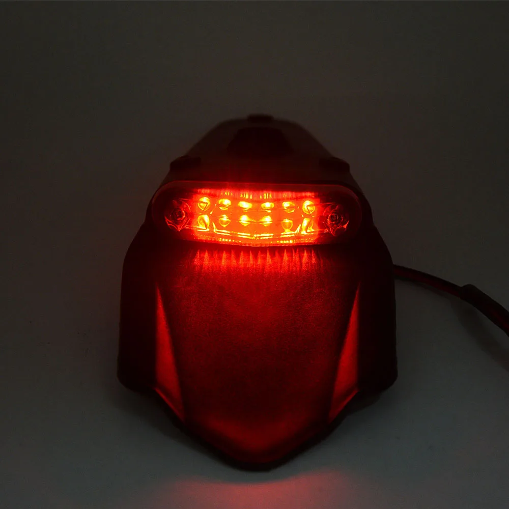 Задний фонарь для мотоцикла. Ktm exc led tail light. универсальный светодиодный задний фонарь для мото aikimo. стоп сигнал на мотоцикл. светодиодная лампа на кроссовый мотоцикл.