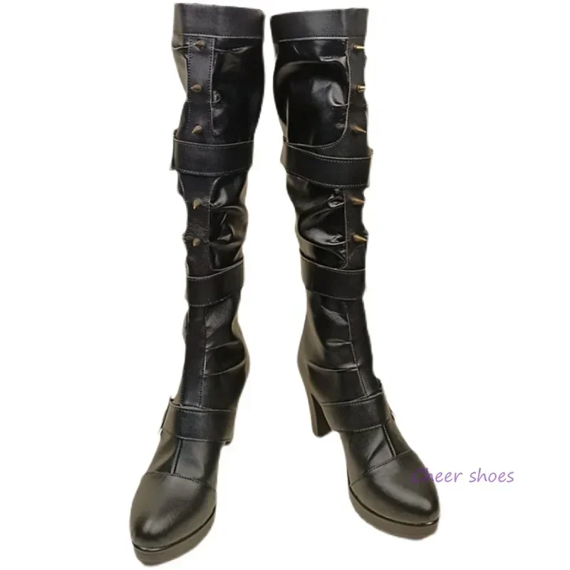 Обувь для косплея аниме Danganronpa Iruma Miu вечерние костюмы на Хэллоуин реквизит сапоги