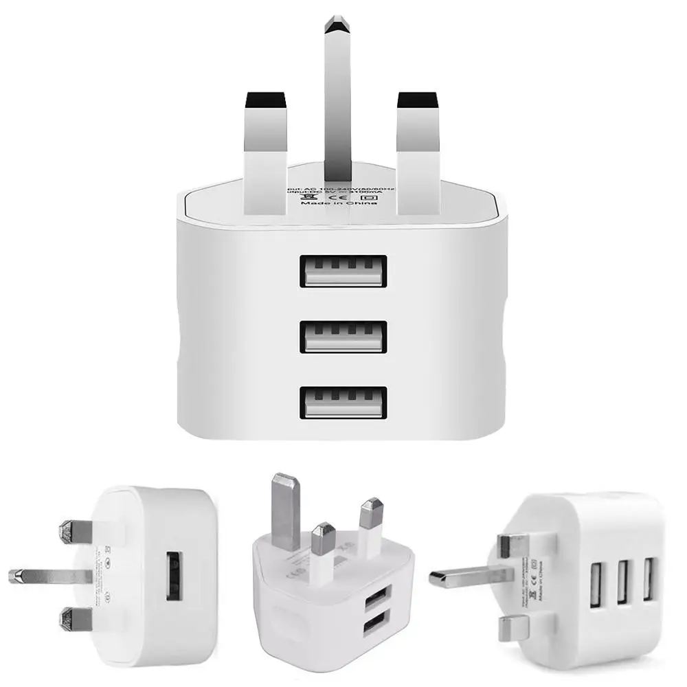

Сетевое зарядное устройство с 3 USB-портами для Xiaomi/Samsung/Android/планшетов