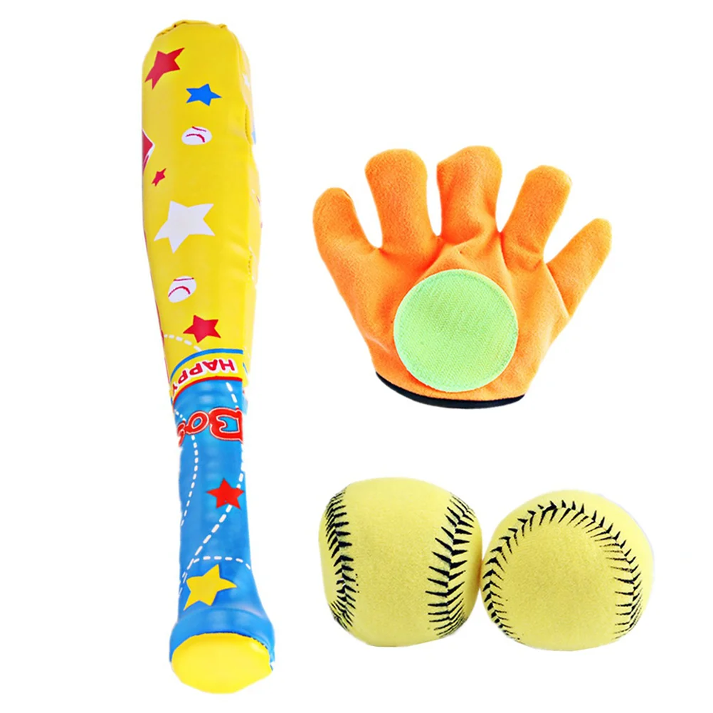 

Baseball Sports Kids Bat Toys Set Game Playset Games Motorchildren Outdoor Toss Fine Travel Portable Kit Toddler Beginner Plush