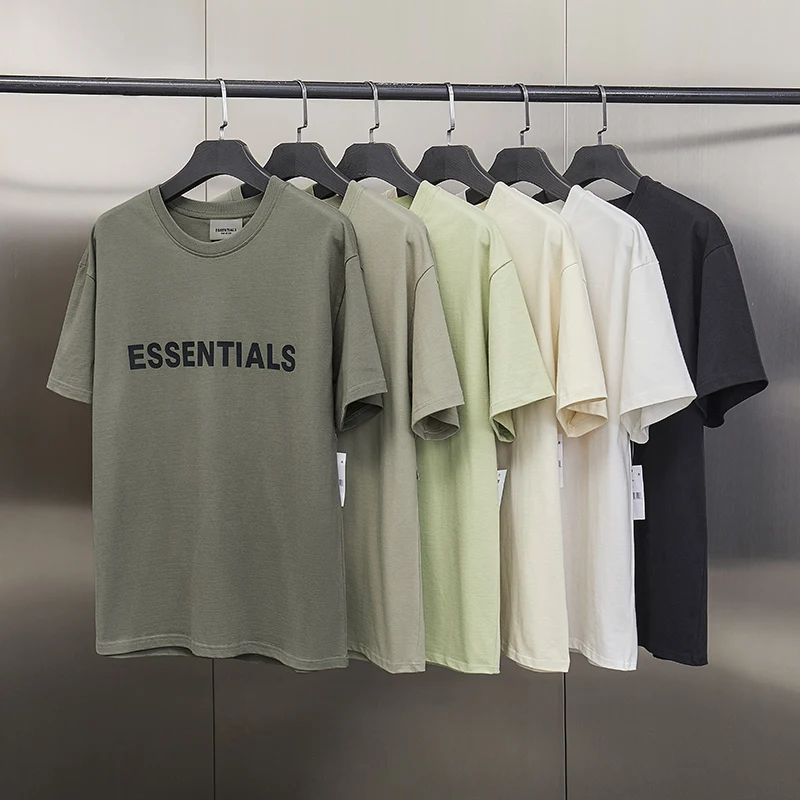 

Ss21 Oversized ESSENTIALS T Shirt 1:1 Loose T-Shirt Men Women Hip-Hop Style Cotton Quality Movement Jerry Lorenzo Short sleeve