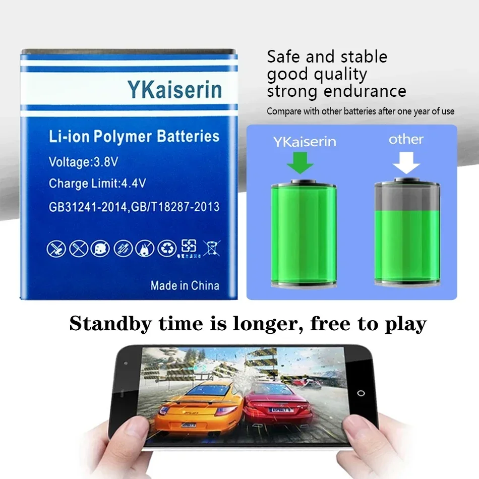 Ykaisсеребрин 3800 мАч высокое качество аккумулятор для смартфонов ZOPO 990 ZP990 C7 2X BT97S +
