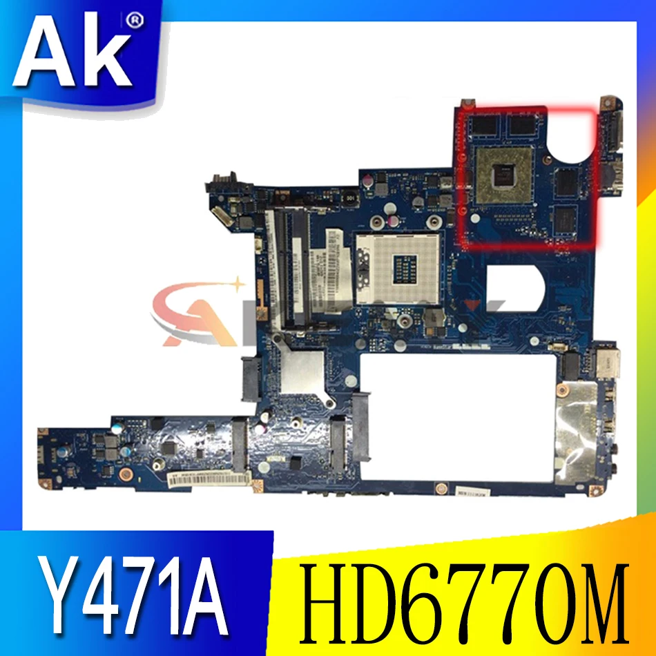 

Akemy LA-6884P 11013889 Mainboard for Lenovo IdeaPad Y471A laptop motherboard HM65 DDR3 HD6770M GPU