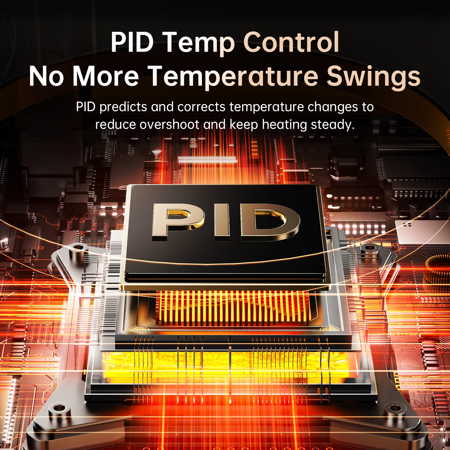 Фото Мини-нагревательная плита FNIRSI HT-P1 150 Вт с PID-регулятором постоянной температуры до 350°C ℃   Нагревательная платформа для DIY-электроники: инструмент для печатных плат №4