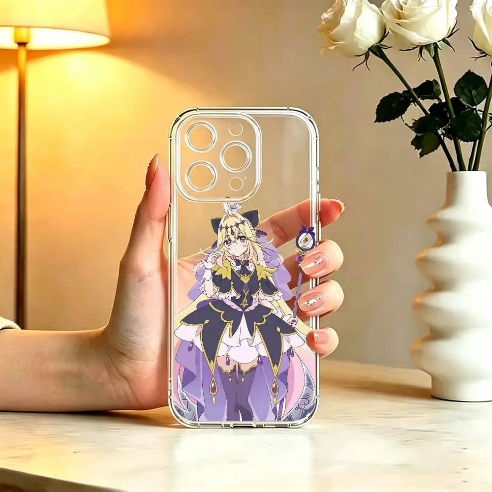 Фото Прозрачный чехол для телефона Anime-StAR-DETECTIVE-PRÉCURE для iPhone 17 16 15 14 13 12 11 Mini Pro Max Plus №4
