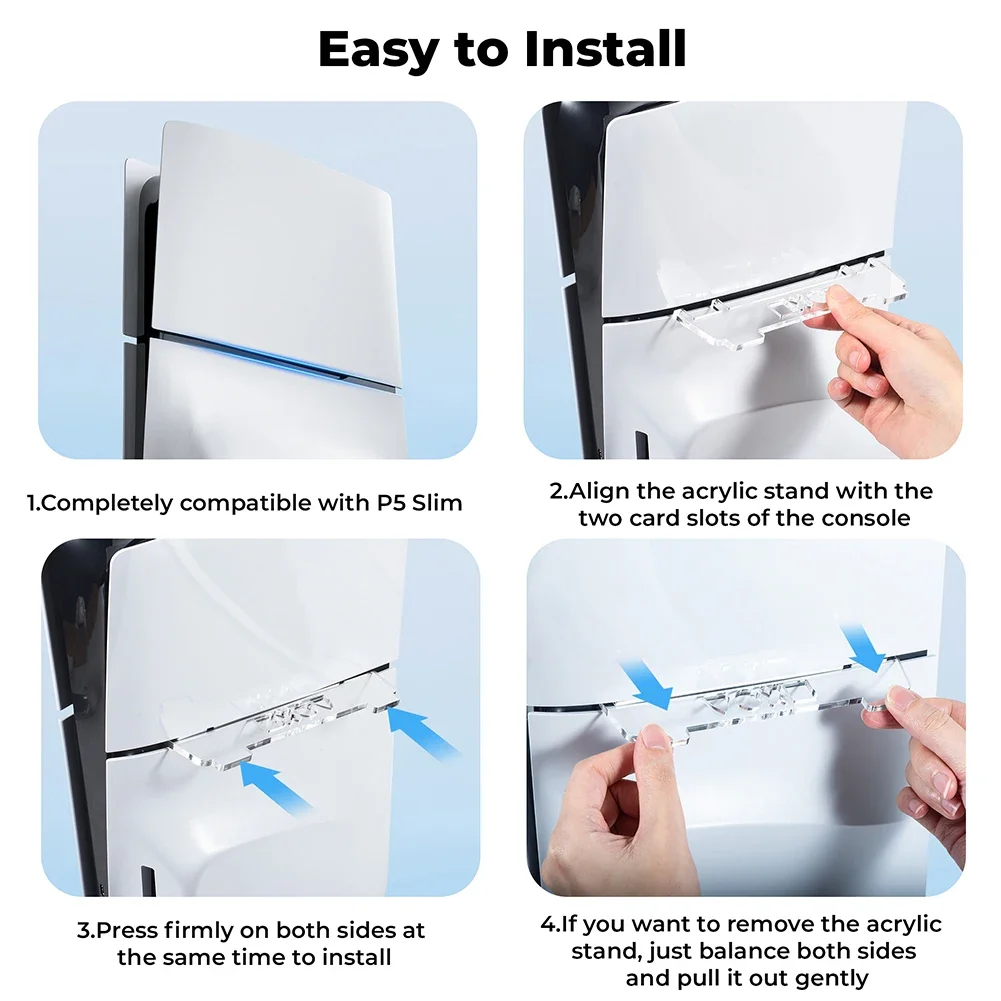 Подставка акриловая для консоли PS5 Slim
