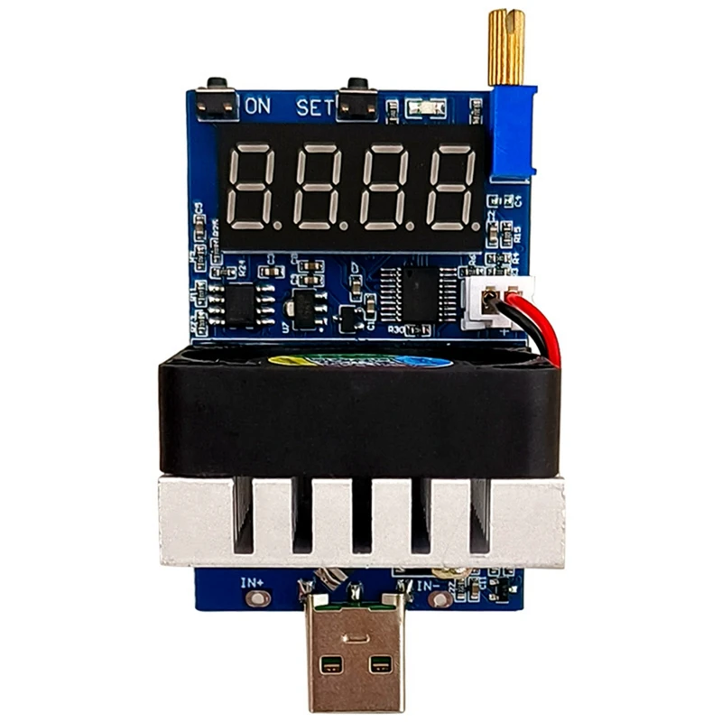 

35W USB Intelligent Electronic Load Tester Digital Display Voltmeter Adjustable Constant Current Aging Resistor Voltage
