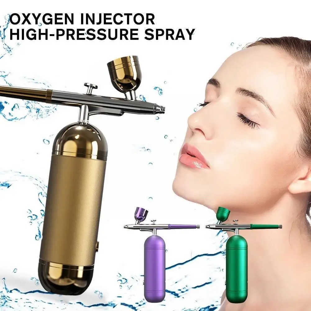 

Cordless High Pressure Oxygen Injection Facial Mist Sprayer Nano Spray Gun 0.3mm Airbrush For Make Up Nail Art Cake Paintin E8R1