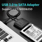 Usb 3,0 адаптеры Sata 3,5 2,5 для жесткого диска 3,5 дюйма Hdd Ssd Harde Schijf кабель Met 12 В 2A ACDC адаптер питания