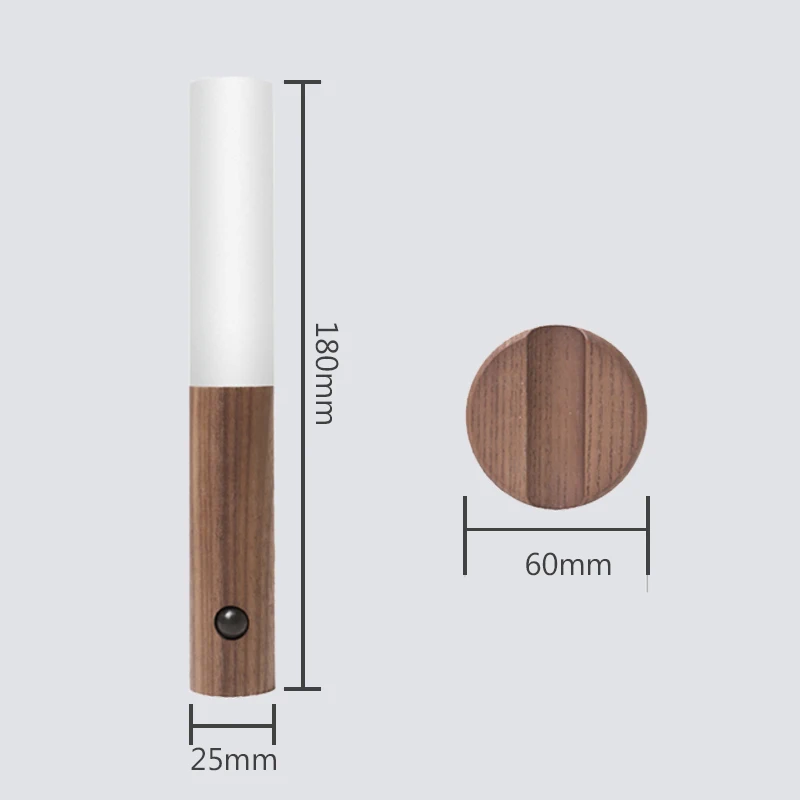 

2022 LED Infrared Sensor Photosensitive Sensor Night Light Wireless USB Rechargeable Night Lamp for Bedside Wardrobe Wall Lamp