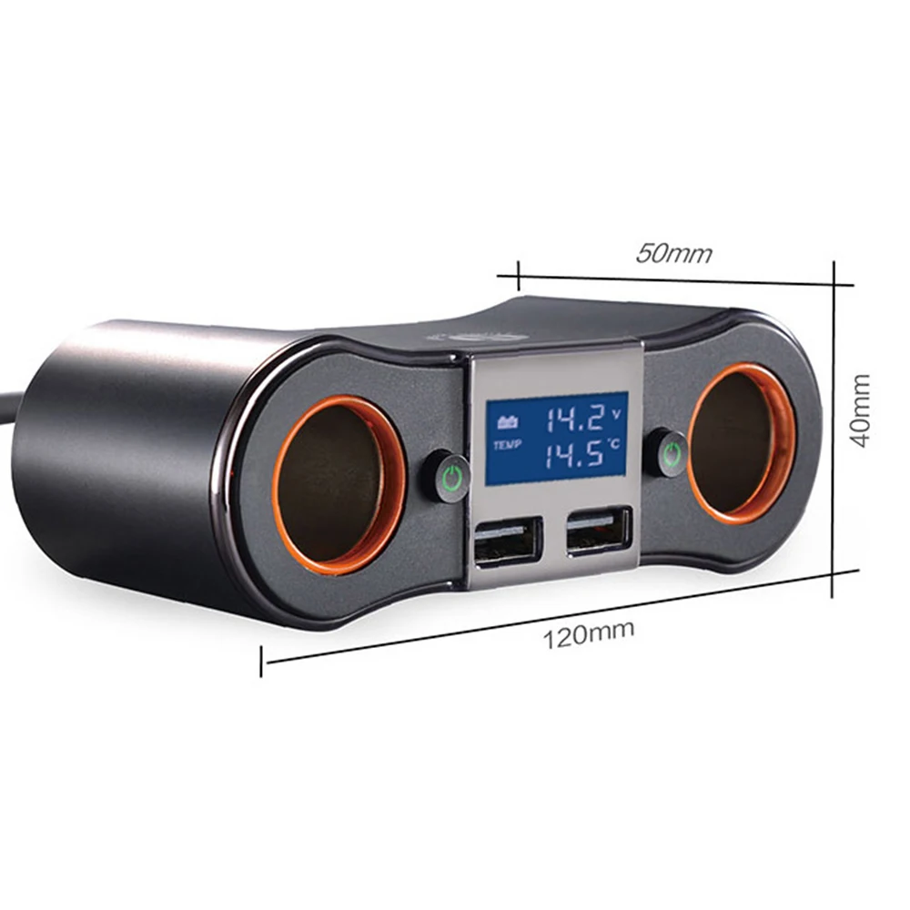 Новое автомобильное зарядное устройство с двумя USB-портами автомобильный