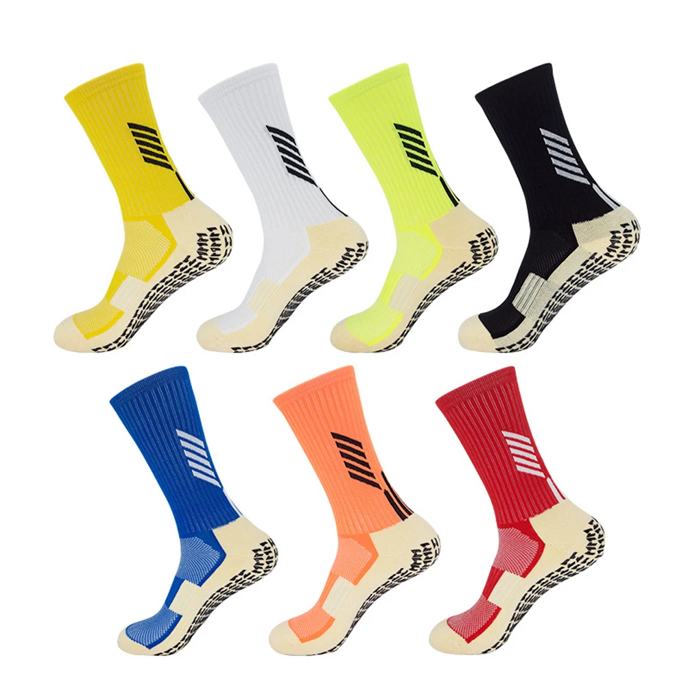 

2019 Top quality Anti Slip Football Non-slip sports Socks Soccer Athletic Sport Casual Non Skid Slipper Adults Medium Short Sock
