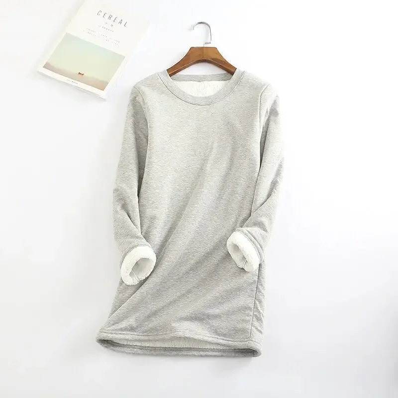Autumn Winter Knitted Sweater Women Pullover O Neck Long Sleeve Femmle Loose Plus Size Warm Female Add Plush Tops