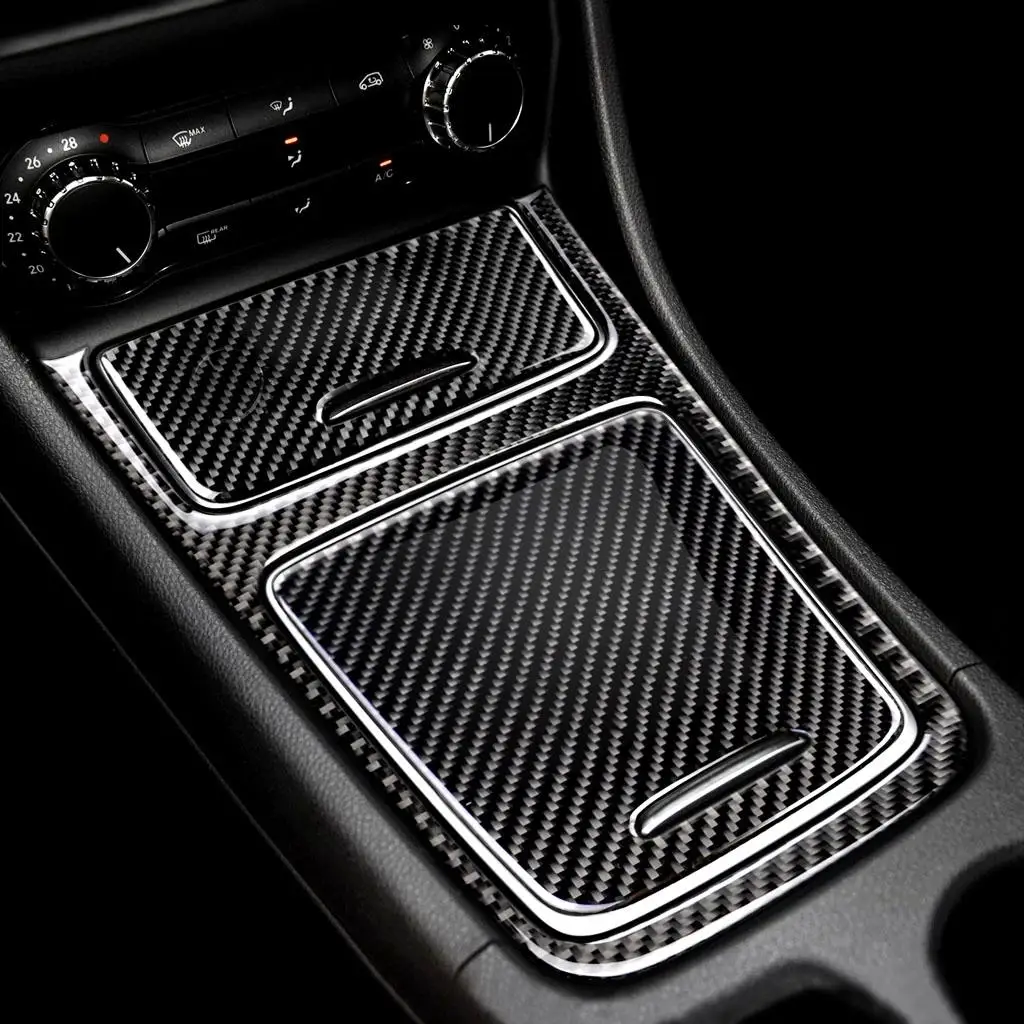 

Carbon Fiber Central Storage Box Panel Covers Stickers For Black