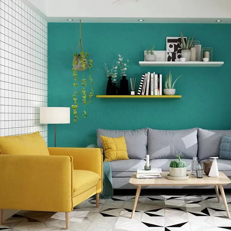 Large Width Matte Self Adhesive Wallpaper Removable Solid Color Vinyl Wall Sticker Home Decor Bedroom Furniture Contact Paper |