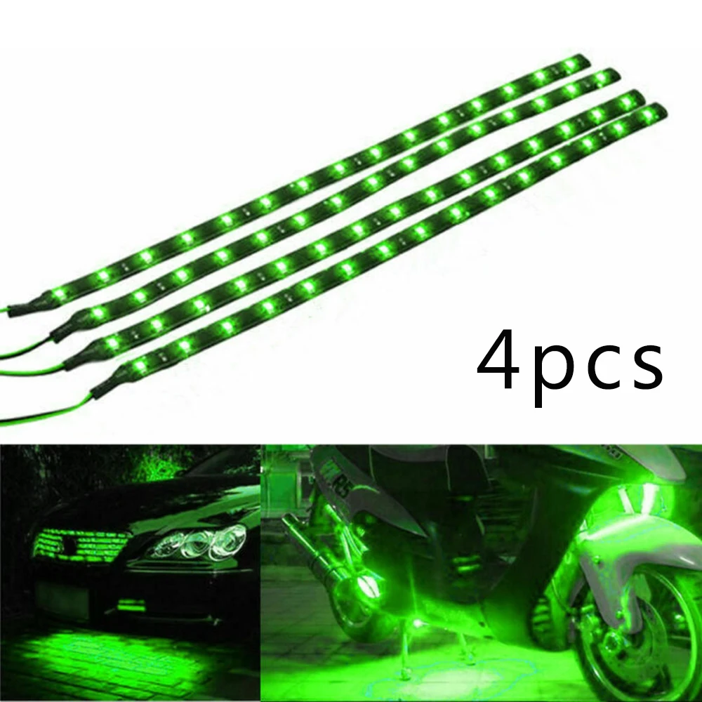 

Светодиодная водонепроницаемая гибкая лента 15SMD, 30 см, 4 шт.