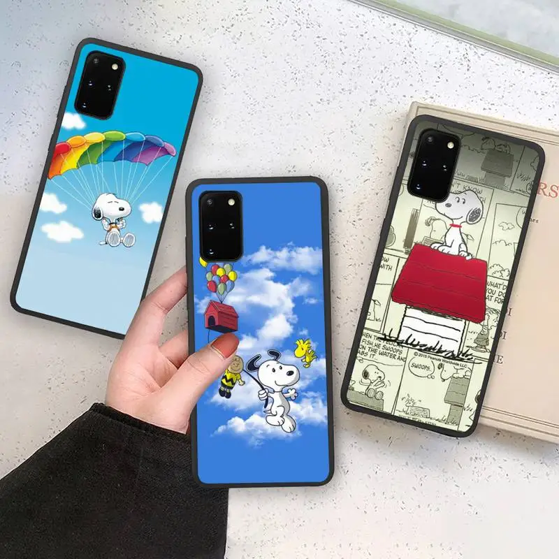 

Cartoon Cute Dog Snoopy The Charlie Brown Phone Case Soft For Samsung Galaxy Note20 ultra 7 8 9 10 Plus lite M21 M31S M30S M51