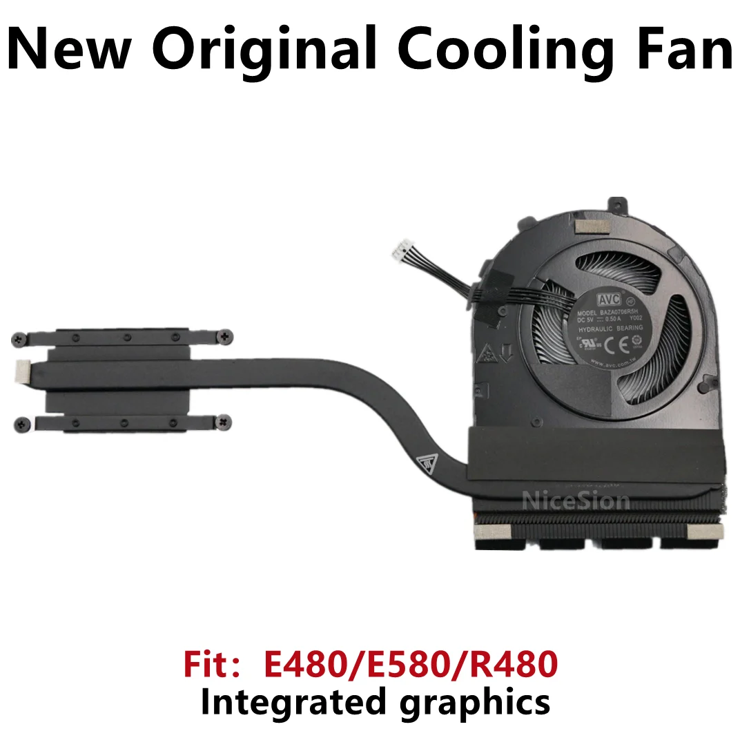 

New Original For Laptop Lenovo ThinkPad E480 E580 R480 CPU Cooling Fan Heatsink Radiator FRU：01LW125 01LW126 01LW127 02HM043