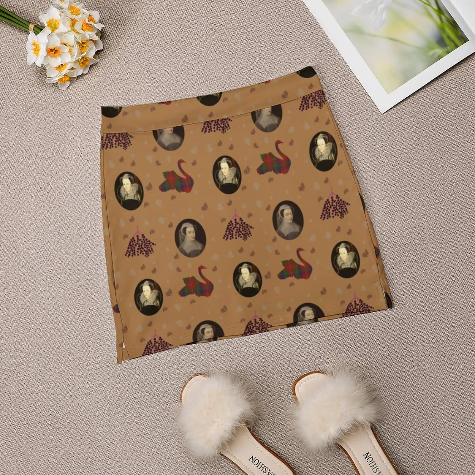 Женская юбка Mary Queen Of Scots Эстетические юбки Новая мода Короткие Stuart История Мэри