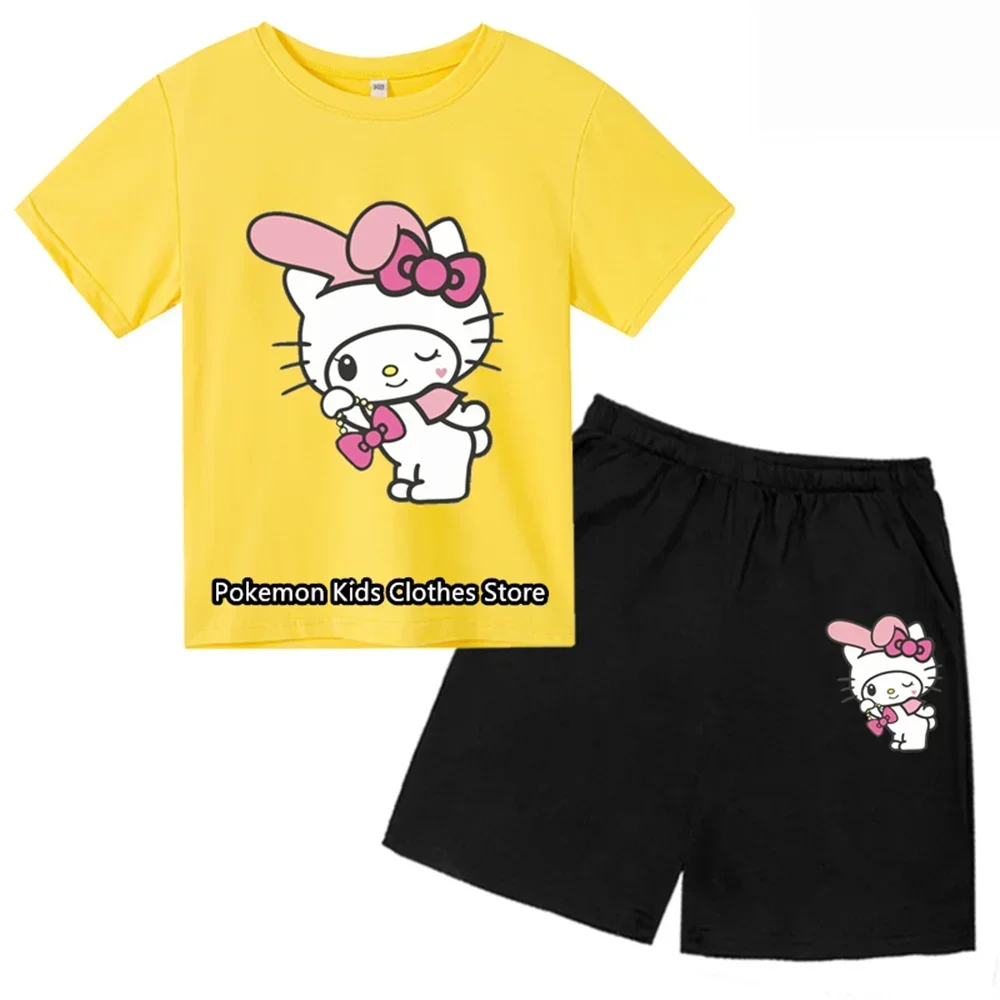 Футболка и шорты для мальчиков девочек с принтом