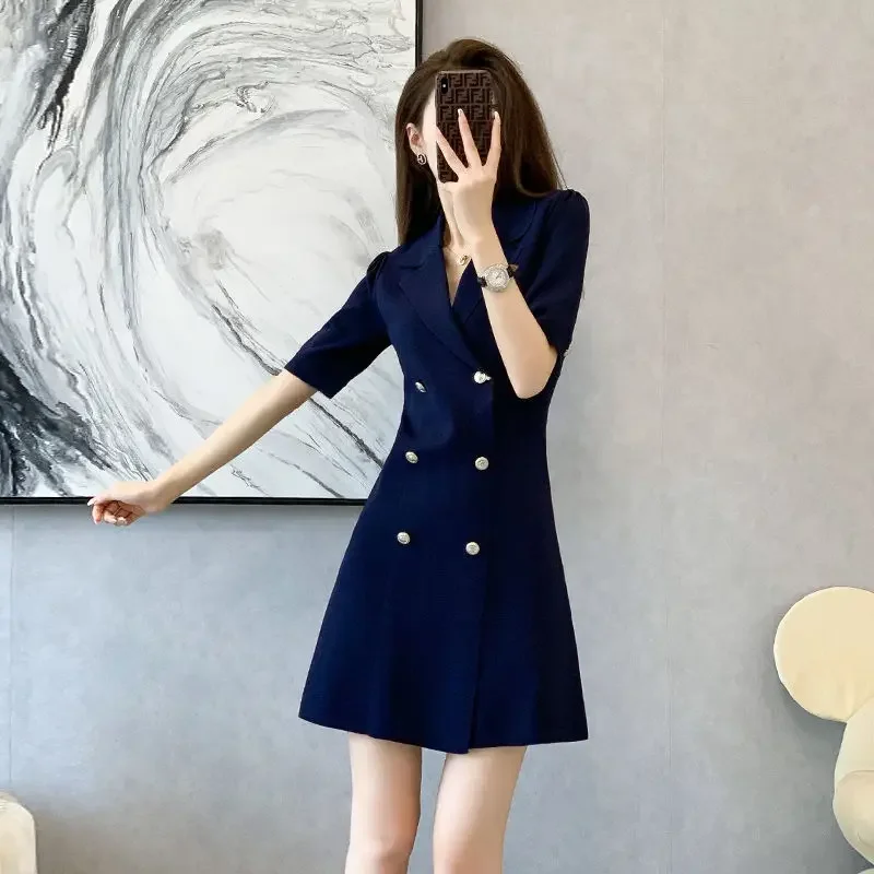 2024 Summer New French Style Tea Gown Sensibility Niche Petite Fashionable Dress Women's Robe Mignonne Chic Parisienne