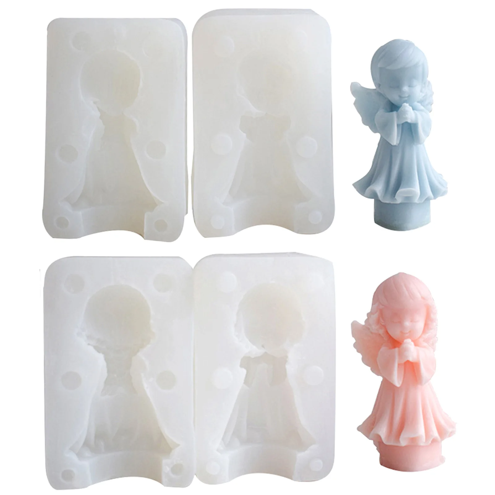Силиконовые формы с милым ангелом для изготовления свечей Ароматические мыла