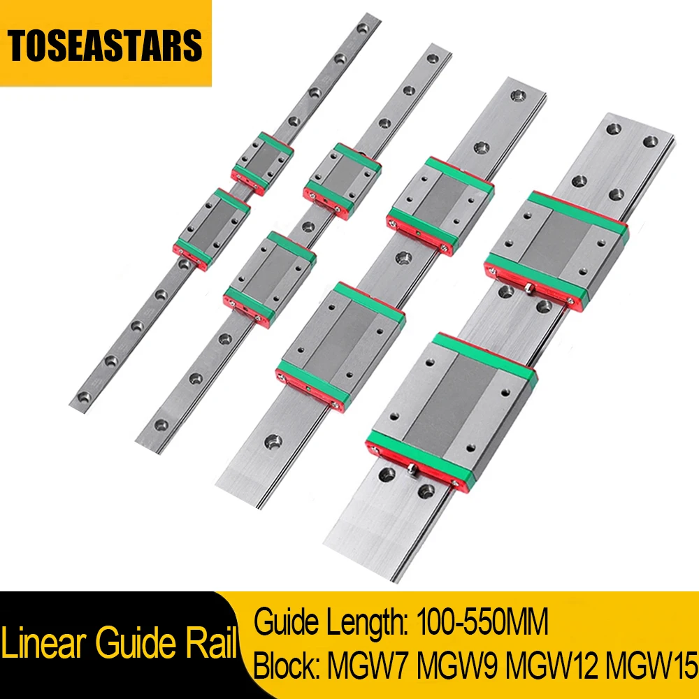 

Linear Rail Slide MGW7 MGW9 MGW12 MGW15 Guide Rail Miniature MGN Linear Guide MGW Carriage CNC 3D Printer 200 300 400 500 550mm