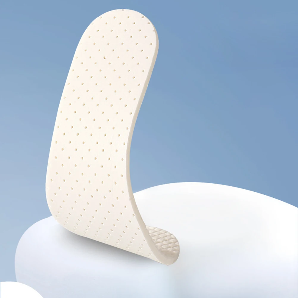 1pair High Elastic Latex Insoles For Shoes Sweat Absorb Breathable Insole Soft Cushion Running Shoe-pad For Feet Sock Lining