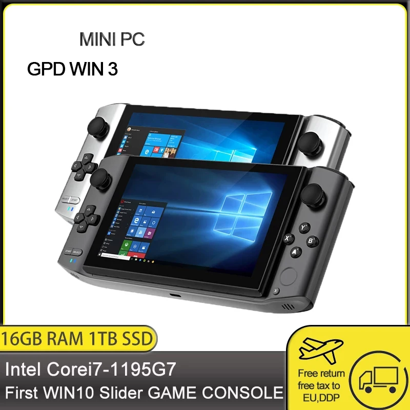 GPD WIN3 Gaming Mini Laptop Intel i7 1195G7 5.5Inch Handheld GamePad Tablet 16GB1TB WIN10 Pocket Mini Laptop Game Player Console images - 6